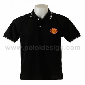 เสื้อโปโล สีดำ Shell